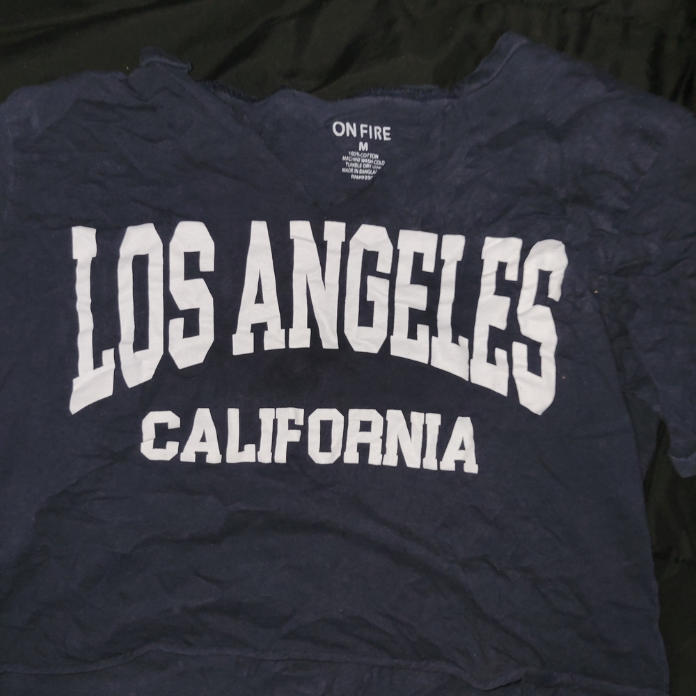 On Fire Navy Graphic Tee